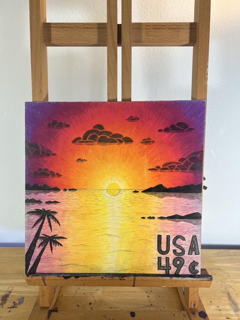 Sunset Stamp